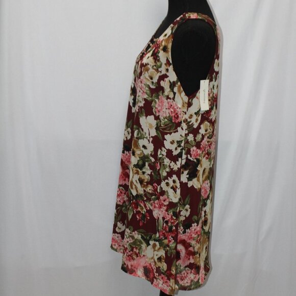 NWT Francesca's Blue Rain Floral Sleeveless V-neck Dress - Picture 3 of 14